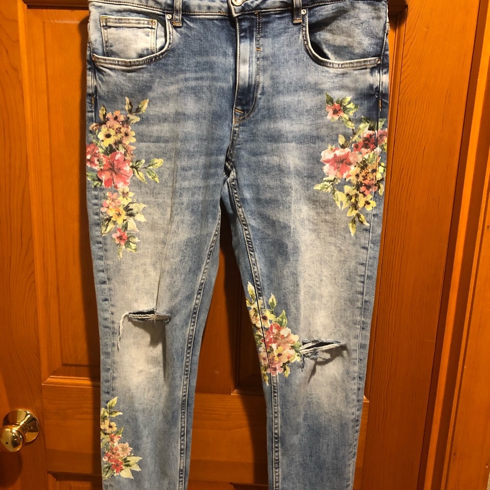 Floral Zara Jeans